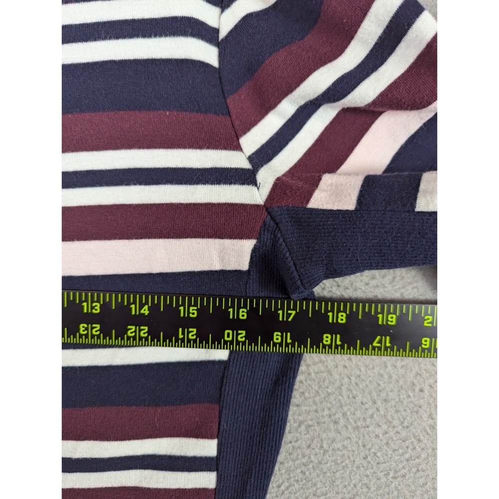 Tommy Hilfiger Boat Neck 3/4 Sleeve Striped Tops Women's Size M Cotton Pullover - Picture 5 of 9